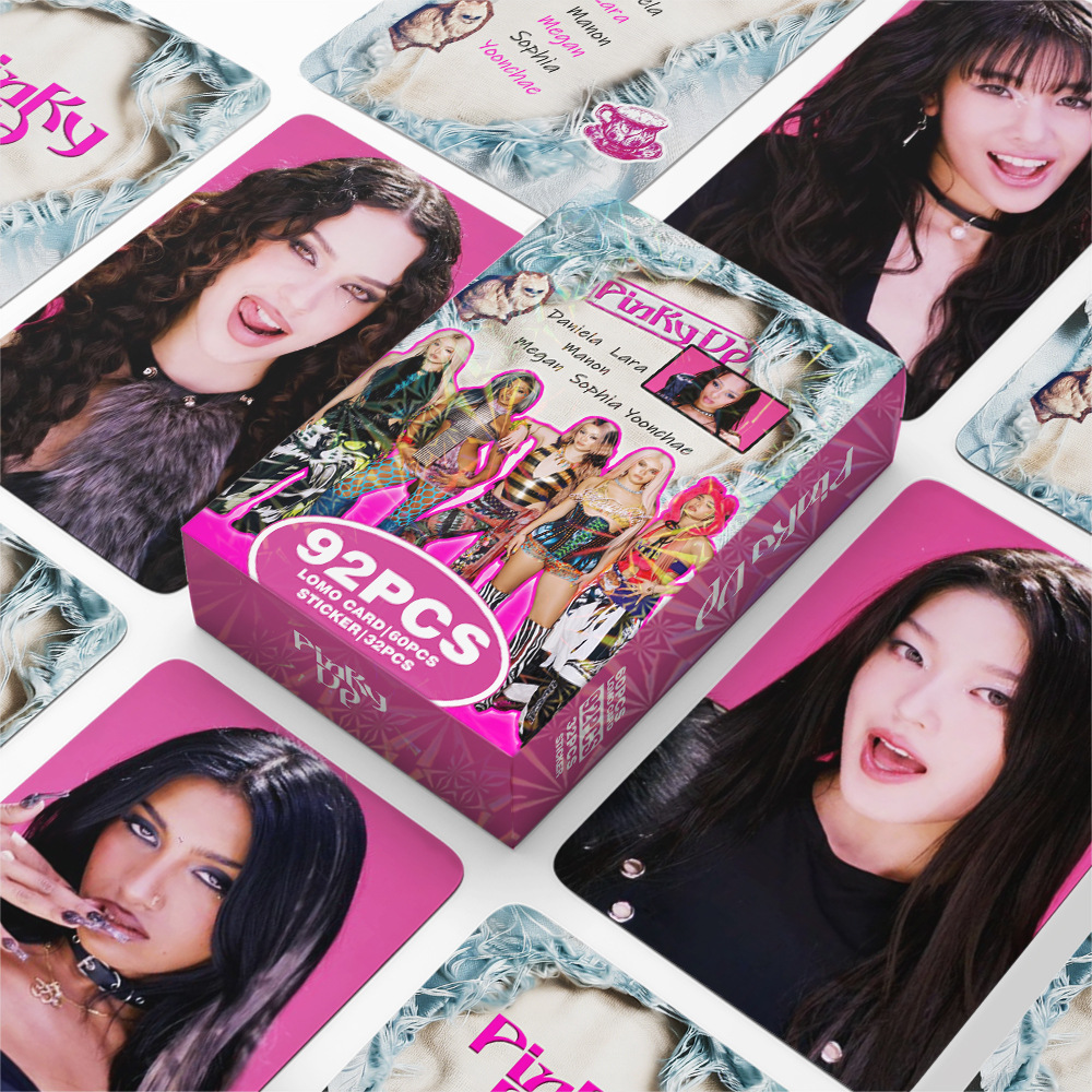 Photography News - Набор из 92 LOMO-карточек-стикеров PINKY UP: