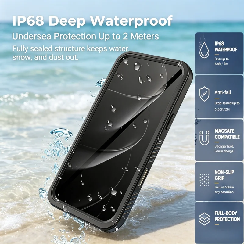 Photography With Iphone 15 - Водонепроницаемый чехол IP68 для подводной съемки