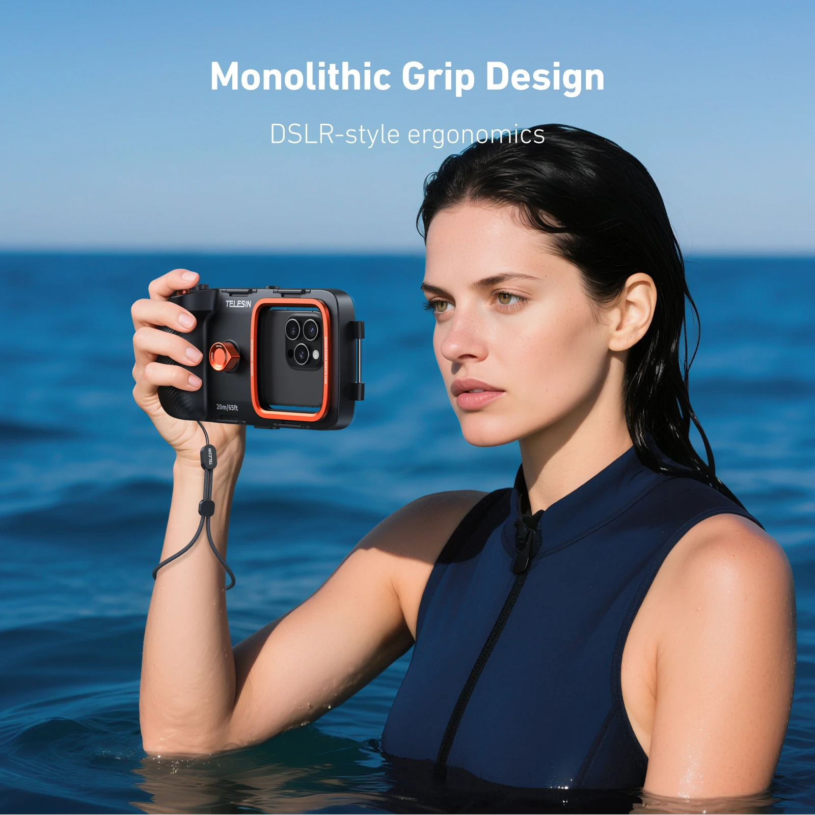 Photography With Iphone 15 - TELESIN 20 м/65 футов универсальный водонепроницаемый