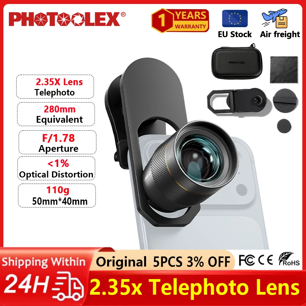 Photography Kit Xiaomi 15T Pro - Фотокамера-конвертер PHOTOOLEX с 2-кратным увеличением, макрообъектив,