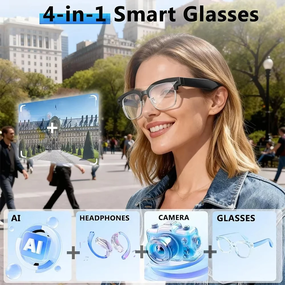 Умные AI-очки 4K с камерой 8 М – обзор и цена Photography Product