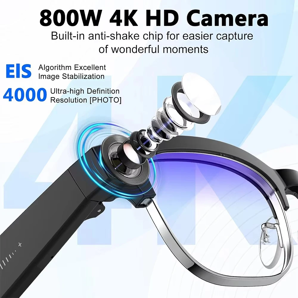 Умные AI-очки 4K с камерой 8 М – обзор и цена Photography Product